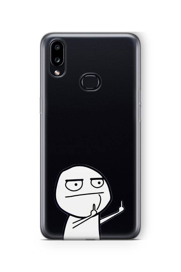 حافظة شفافة مطبوعة بتصميم رجل من الورق المقوى متوافقة مع هاتف Samsung Galaxy A10s