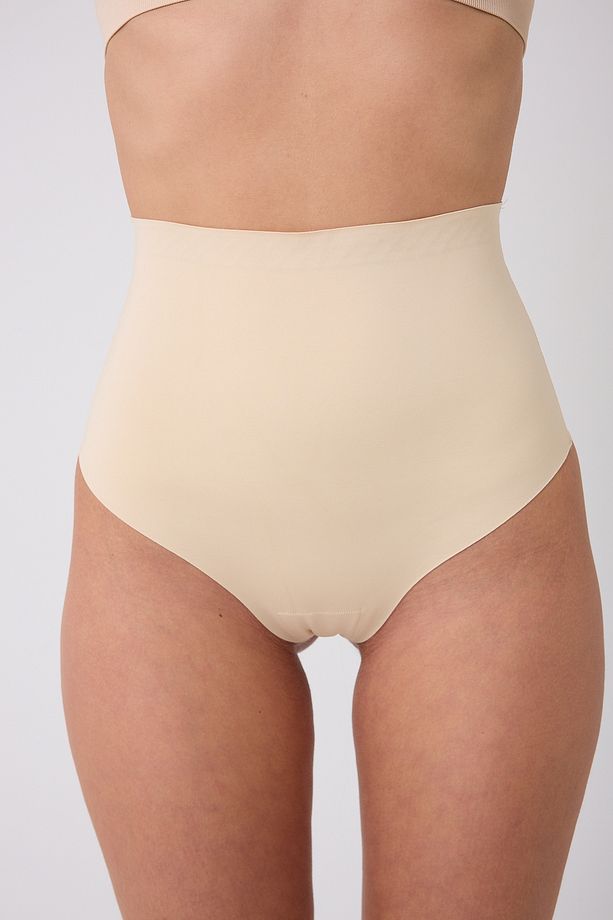 LAZER KESİM YÜKSEK BEL STRİNG TANGA - 1