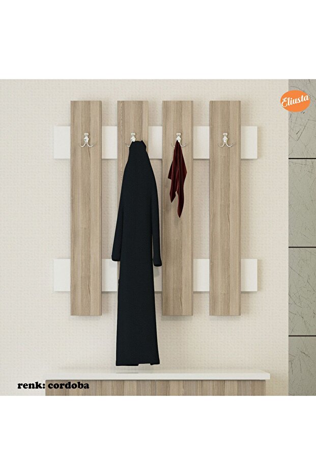 MODİLAYN 70 x 70 x 4 cm Duvar Askılığı Portmanto Antre Askılığı - 3