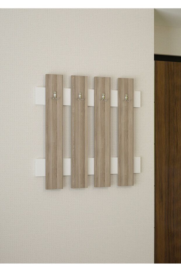 MODİLAYN 70 x 70 x 4 cm Duvar Askılığı Portmanto Antre Askılığı - 1