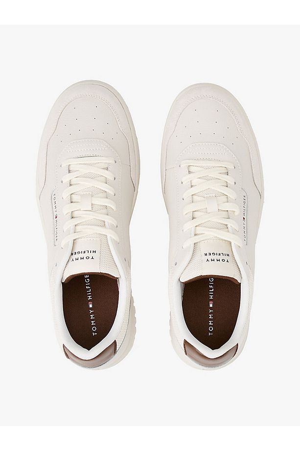 Deri Logolu Erkek Bej Sneaker - 3