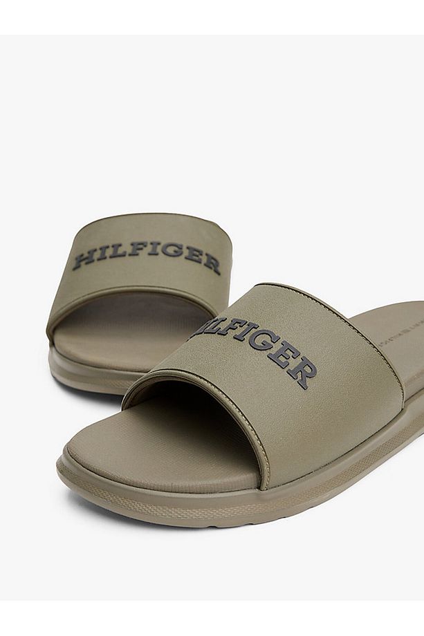 DUAL DENSITY HILFIGER POOL SLIDE - 6