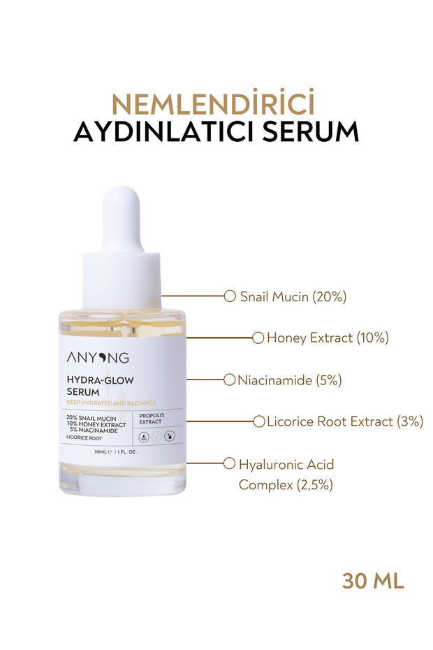 30 ml Serum - Moisturizing, Brightening, Soothing, Revitalizing (Saly Extract & Honey & Niacinamid) - 2