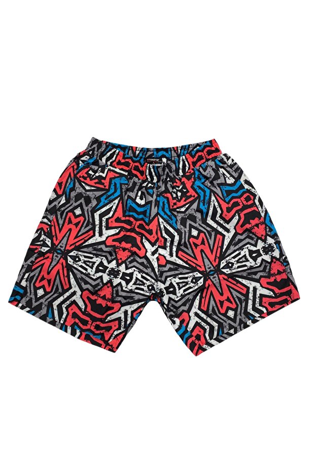 Men's Printed Three Pocket Quick Dry Swimwear Sea Shorts