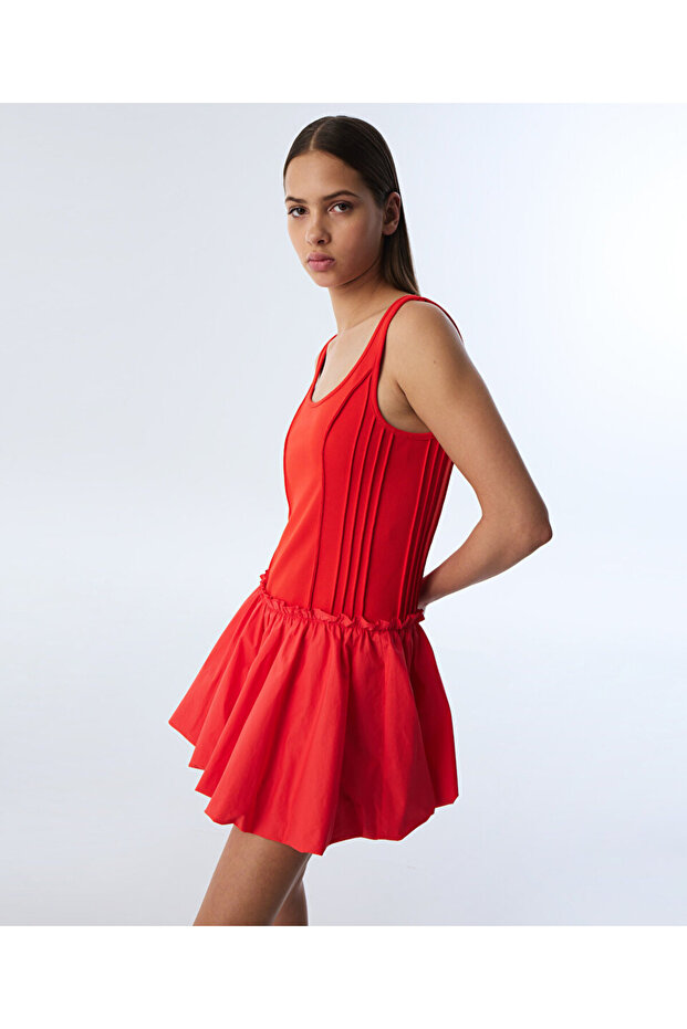 KUMAŞ MIX ELBİSE - 7