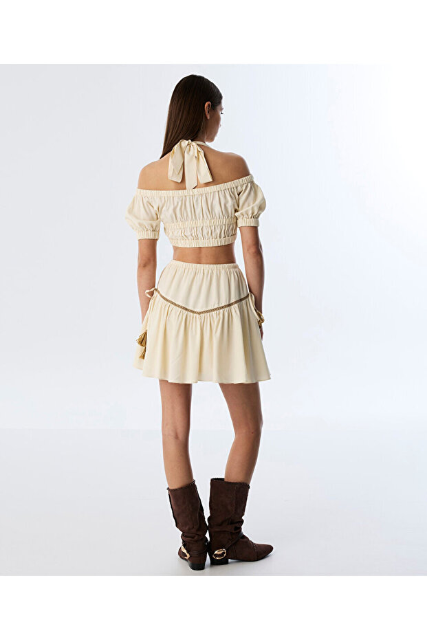 PÜSKÜLLÜ MİNİ ETEK - 5