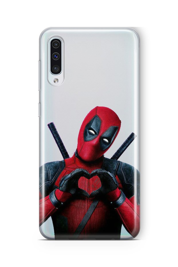 حافظة شفافة مطبوعة بتصميم Deadpool متوافقة مع هاتف Samsung Galaxy A50 / A30S