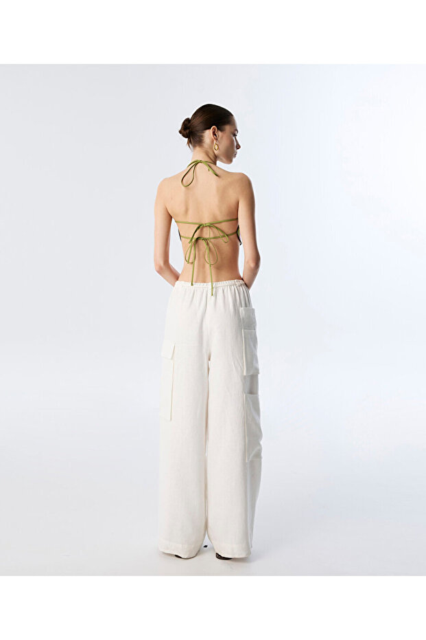 KETEN KARGO PANTOLON - 5