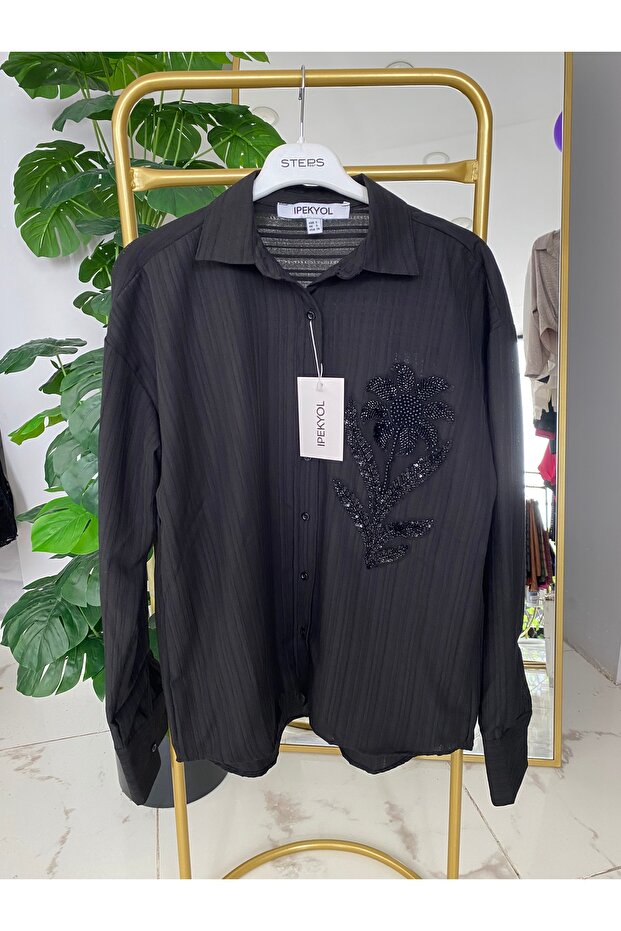 Taş işlemeli gömlek - 4
