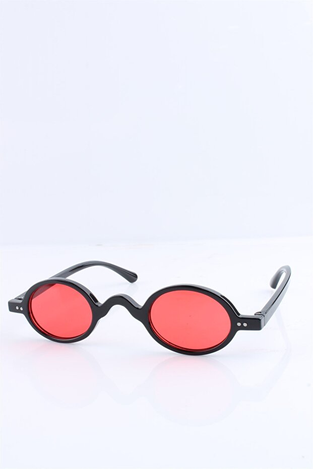 Unisex Red Glass Uv400 Sunglasses - 3Sm5928R004