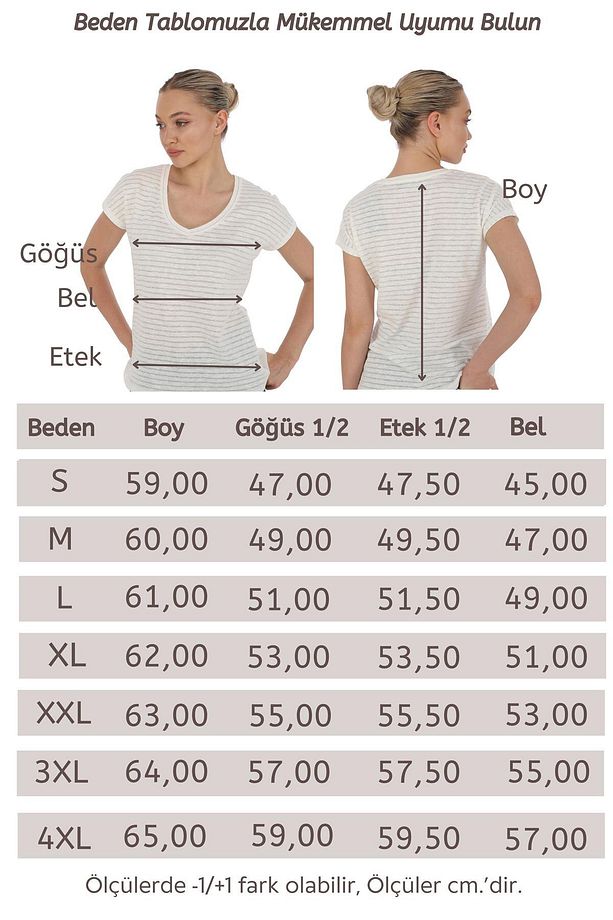 Japone Kol Transparan Bluz-Ekru - 6
