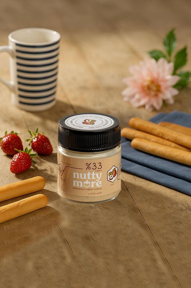 %33 Fındık Parçacıklı Fındık Ezmesi 200 gr x 3 Adet - 5