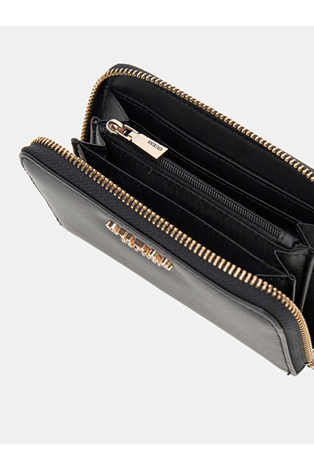 LAUREL SLG MEDIUM ZIP AROUND Kadın Siyah Cüzdan SWVC8500140-BLA - 3
