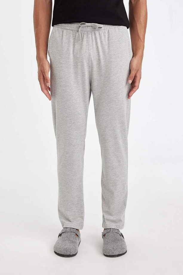 Regular Fit Beli Bağcıklı Düz Paça Cepli Pijama Altı Z7323AZ24AU - 4