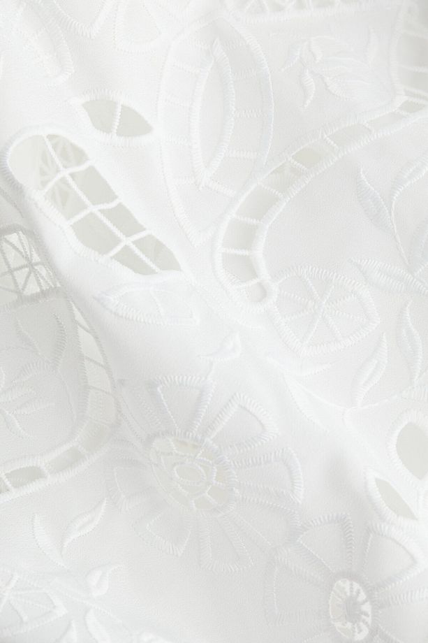 Nakış İşlemeli Poplin Bluz - 2