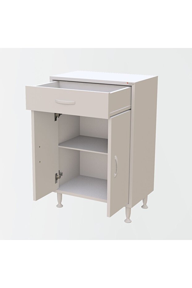 Modilayn 2 Kapaklı Tek Çekmeceli Çok Amaçlı Dolap - 2