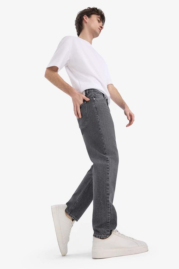 %100 Pamuk 90's Slim Fit Dar Kalıp Yüksek Bel Dar Paça Jean Pantolon D9332ax25sp - 5