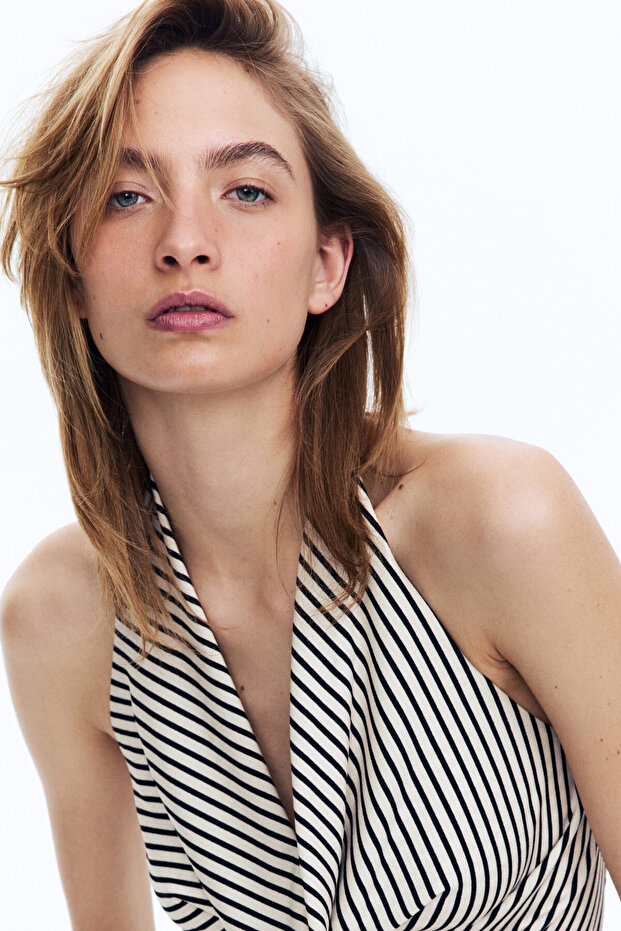 Halter Yaka Krep Üst - 2