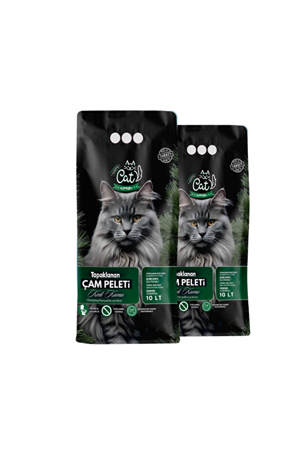 happycatlitter 20 Litre Topaklanan Çam Peleti Kedi Kumu ( 2 Adet )