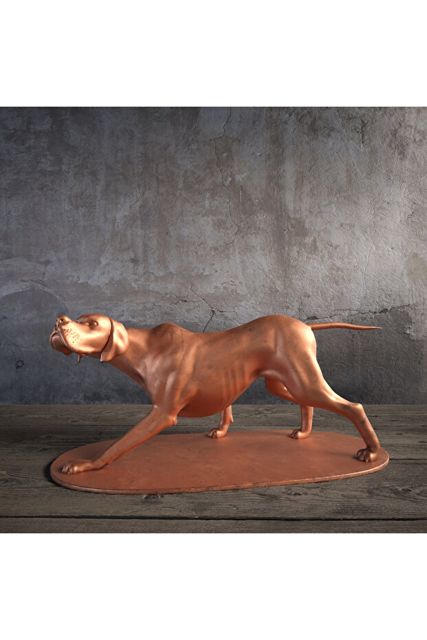Bronz İngiliz Pointer 3d Figür