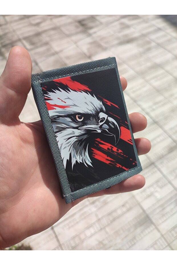 Sports Wallet, Unisex Wallet with Velcro, Zipper, Keychain, Coin Compartment, Fabric Wallet