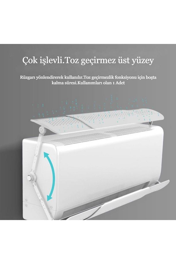 Evrensel Ayarlanabilir Klima Hava Yönlendirici Aparat Split Tipi Rüzgar Deflektörü Klima Siperliği - 7