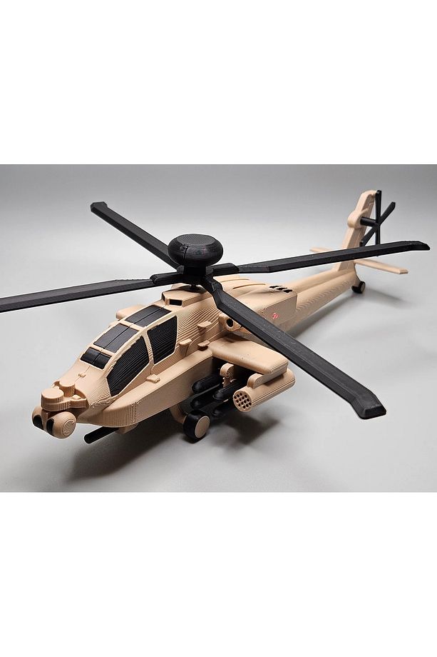 AH-64 Apache Helikopter Maketi Modeli Kiti - 1