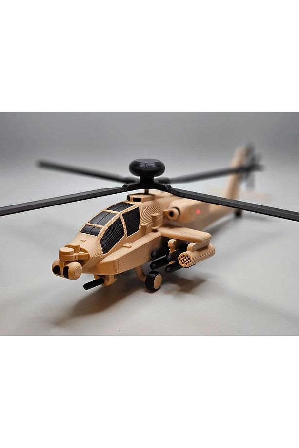 AH-64 Apache Helikopter Maketi Modeli Kiti - 3