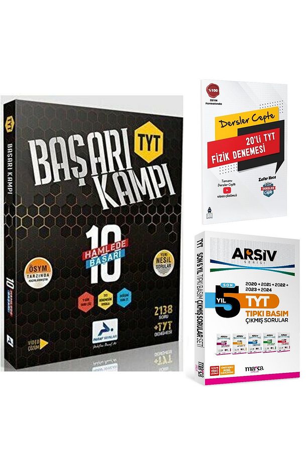 Tyt Başarı Kampı-10 Hamlede Başarı ve Tyt Dersler cepte Fizik+Son 5 Yıl Tyt Çıkmış Sorular Hediye! - 1
