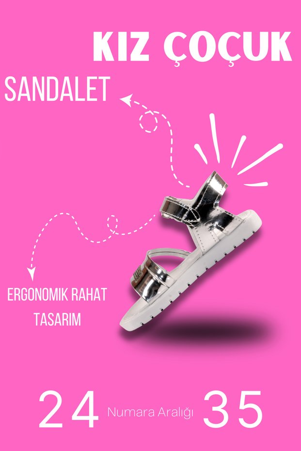 Girl's Sandals | Summer Velcro Daily and Holiday Lightweight Children's Sandals