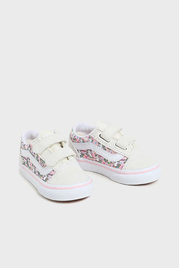 Old Skool V Süet Detaylı Desenli Cırt Cırtlı Sneaker Ayakkabı Unisex Çocuk AYAKKABI VN0009RCCY7 - 2