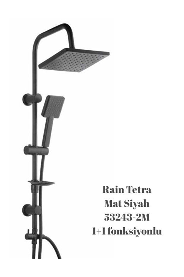 SİYAH RAİN PLUS TETRA TEPE DUŞ SETİ - 1