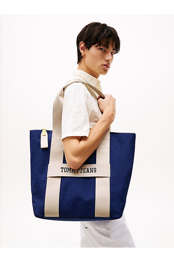 Retro Bi-Colour Tote Bag - 5