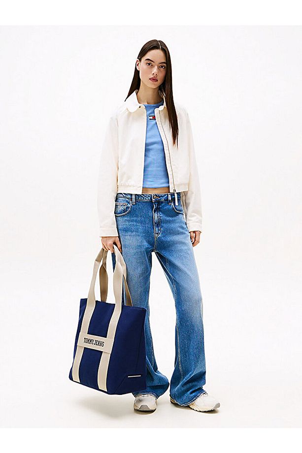 Retro Bi-Colour Tote Bag - 6