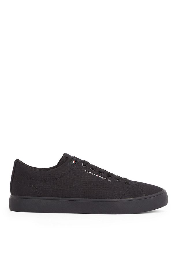 Siyah Erkek Sneaker TH HI VULC LOW CORE CANVAS - 1