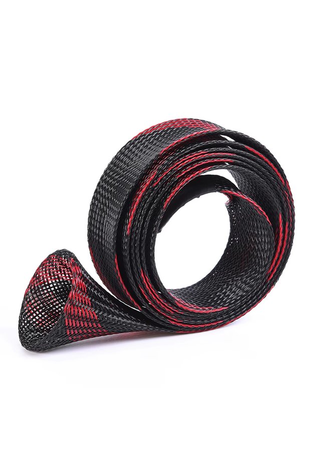 Red and Black Fishing Rod Sock Fishing Rod Cover Fishing Rod Braided Net Protector Fishing Tool For