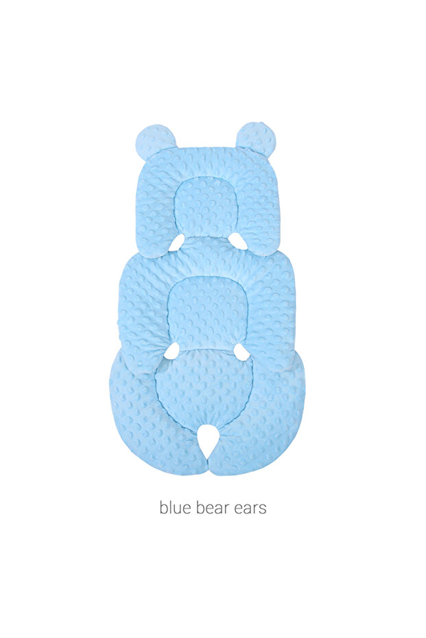 blue bear ears Four Seasons Baby Stroller Cushion Infant Car Seat Insert Stroller Pad General Therma