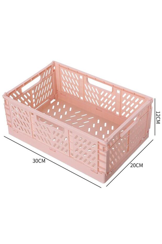 Storage Basket L Foldable Storage Basket Wardrobe Organizer Box Kitchen Bathroom Accessories Gadgets