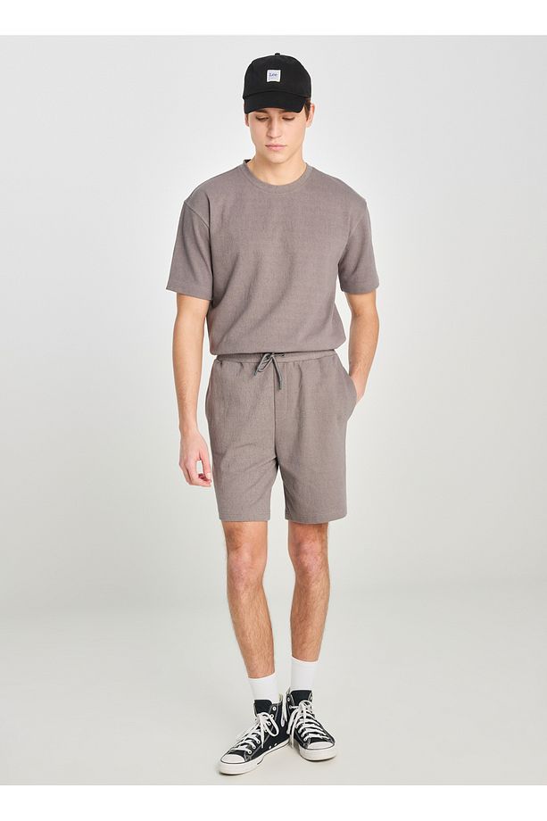 Relaxed Gri Erkek Şort L2510272035 Relaxed Fit Sweatshort - 1