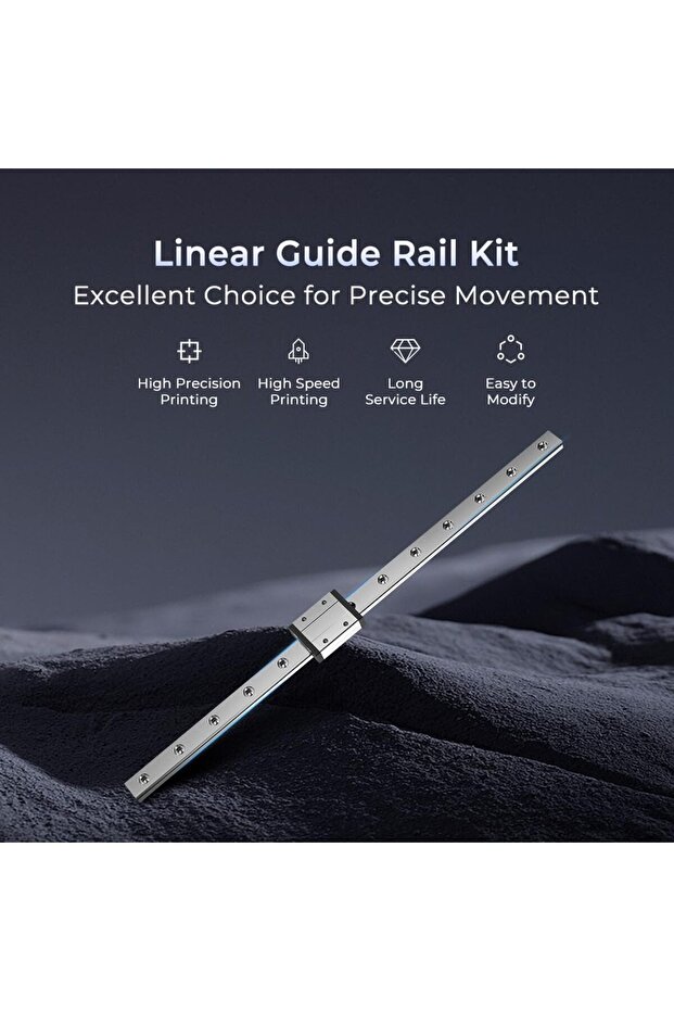 مجموعة دليل السكك الحديدية الخطية Creality Ender 3 X-axis MGN12C مع حامل تثبيت لوحة التثبيت - 2