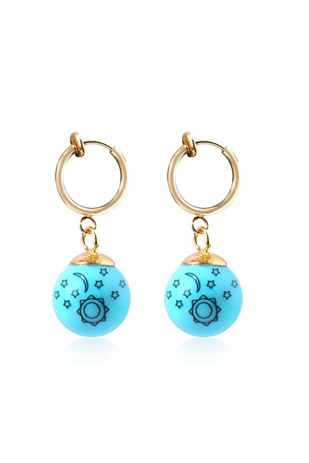 E200 Anime The Seven Deadly Sins Elizabeth Liones Cosplay Pendant Earrings Ear Clip Cosplay Props