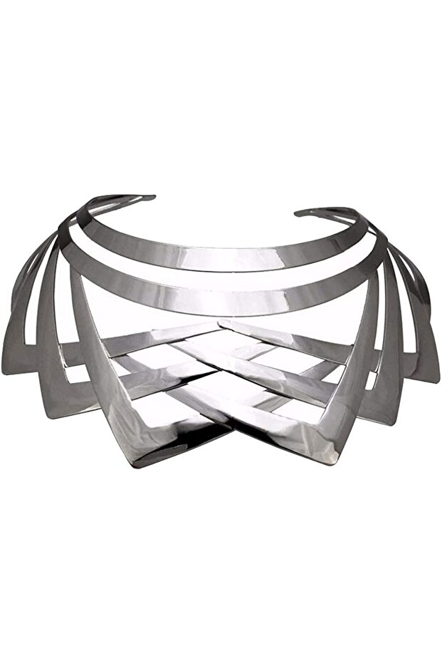 45cm Silver Gothic Alloy Choker Necklaces Simple Statement Short African Necklace Chokers Collar Fas
