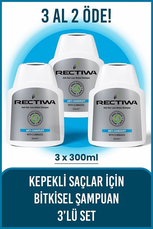 Kepekli Şampuan Seti 300ml*3 Adet - 1