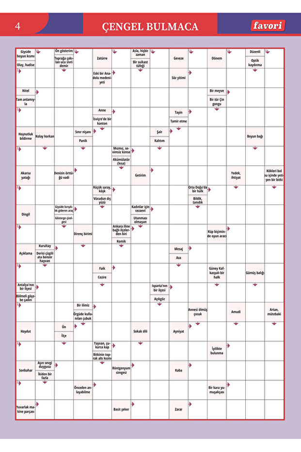Çengel Bulmaca 001 - 4