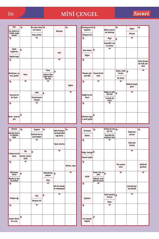 Çengel Bulmaca 010 - 6
