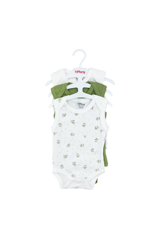 Baby Green Plant Theme 3-Piece Tank Top Body 48009