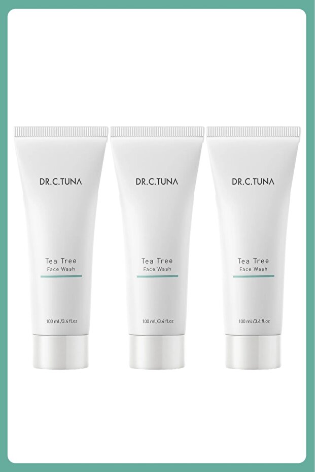 Dr. C. Tuna Tea Tree Oil Face Washing Gel 100 ml - 3 Pieces