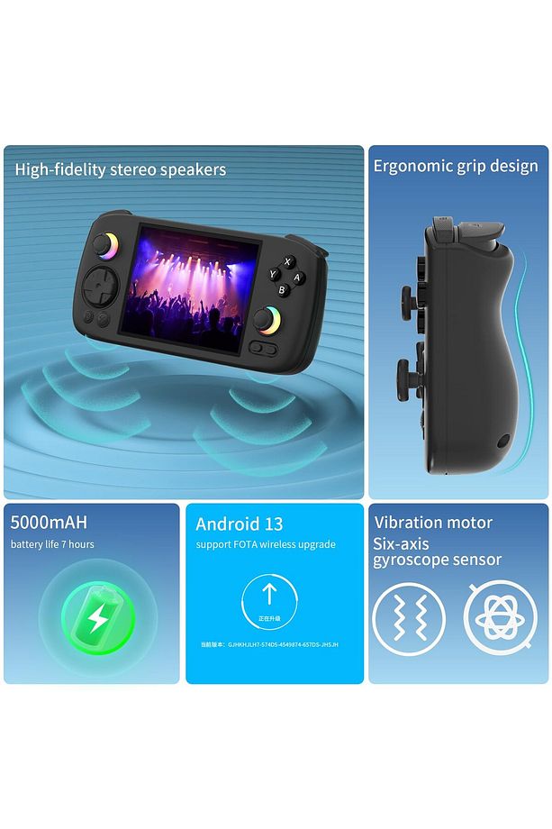 RG 406H Retro El Oyun ı Konsolu 4 Inç HD Ekran Bluetooth WIFI 8G + 128G Android 13 512G PSP PS2 - 2