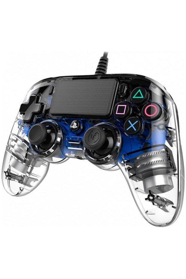 Nacon Light Wired Controller for Playstation 4, Blue