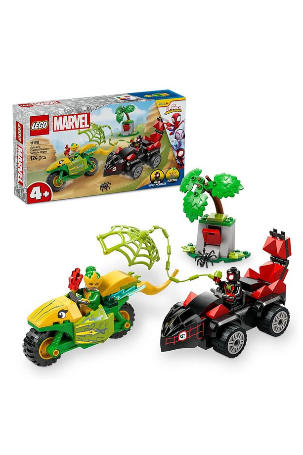 Marvel Spidey Spin ve Electro Dinozor Aracı Takibi 11198 - 1
